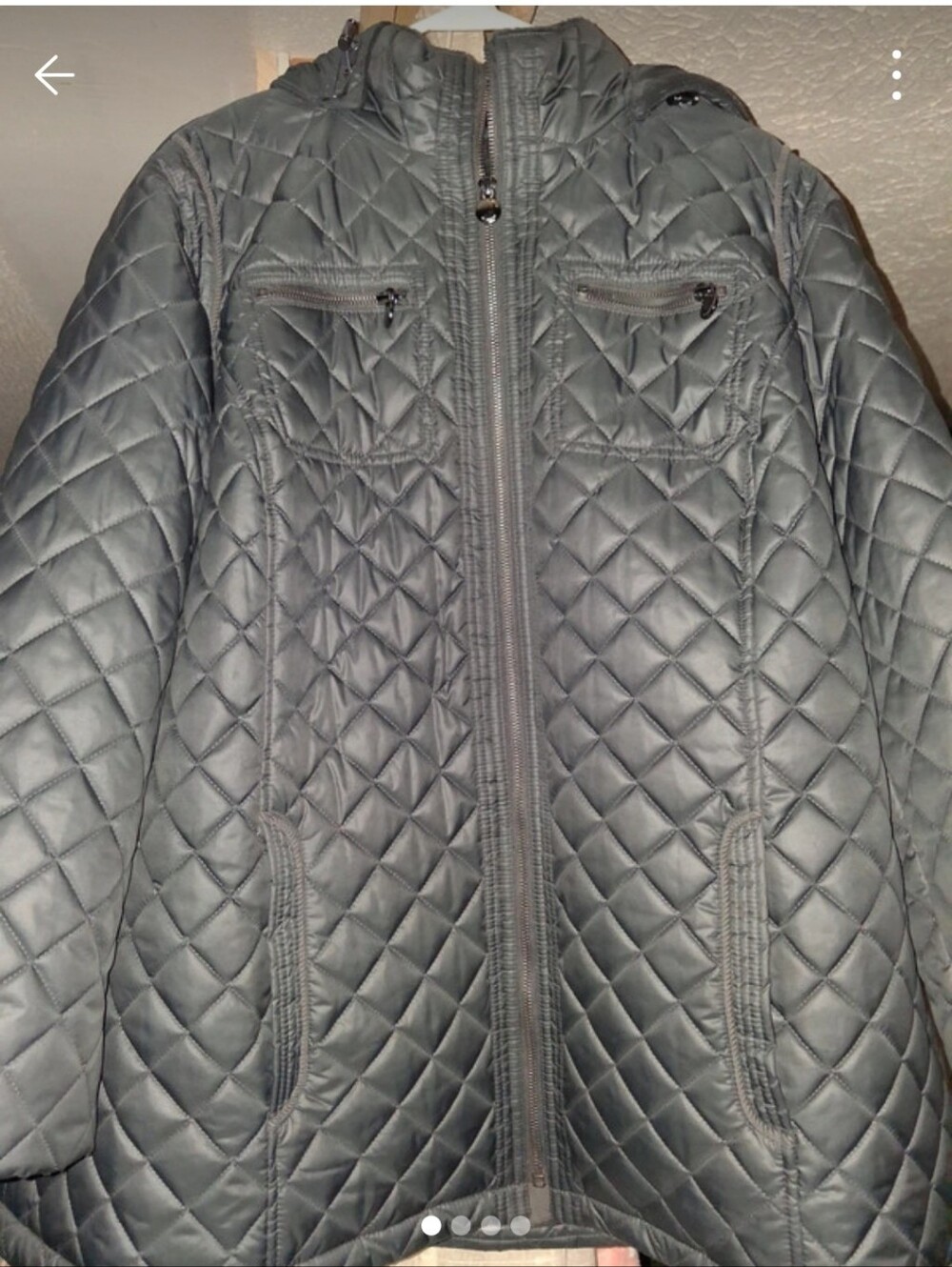 Laundry by Design Quilted Black Jacket Size 2x